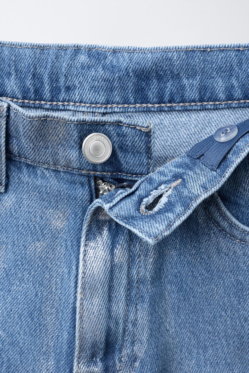 ДЖИНСЫ WIDE LEG СО СТРАЗАМИ