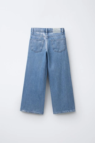 Джинсы WIDE LEG со стразами- Заказать в России