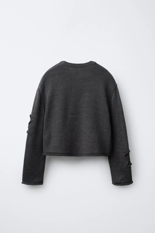 Купить Zara Вязаный джемпер в звезды