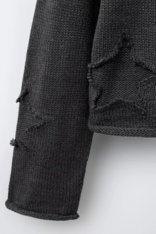 Вязаный джемпер в звезды- Заказать в России