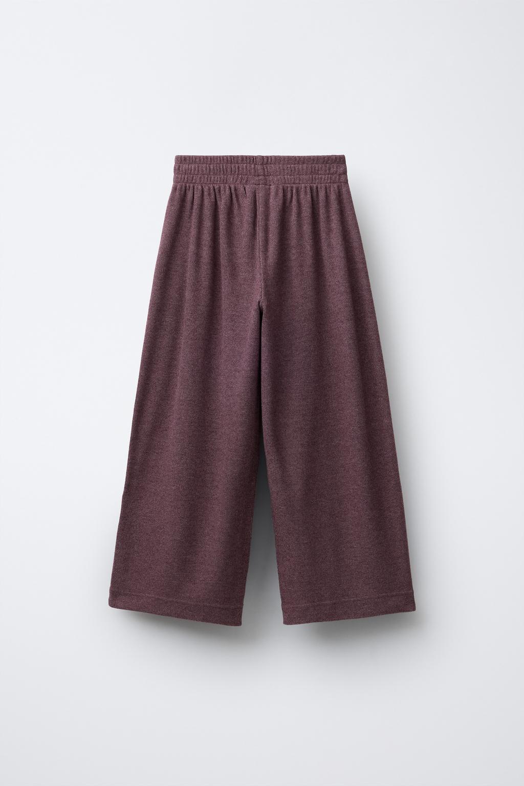 БРЮКИ WIDE LEG ИЗ МЯГКОЙ ТКАНИ