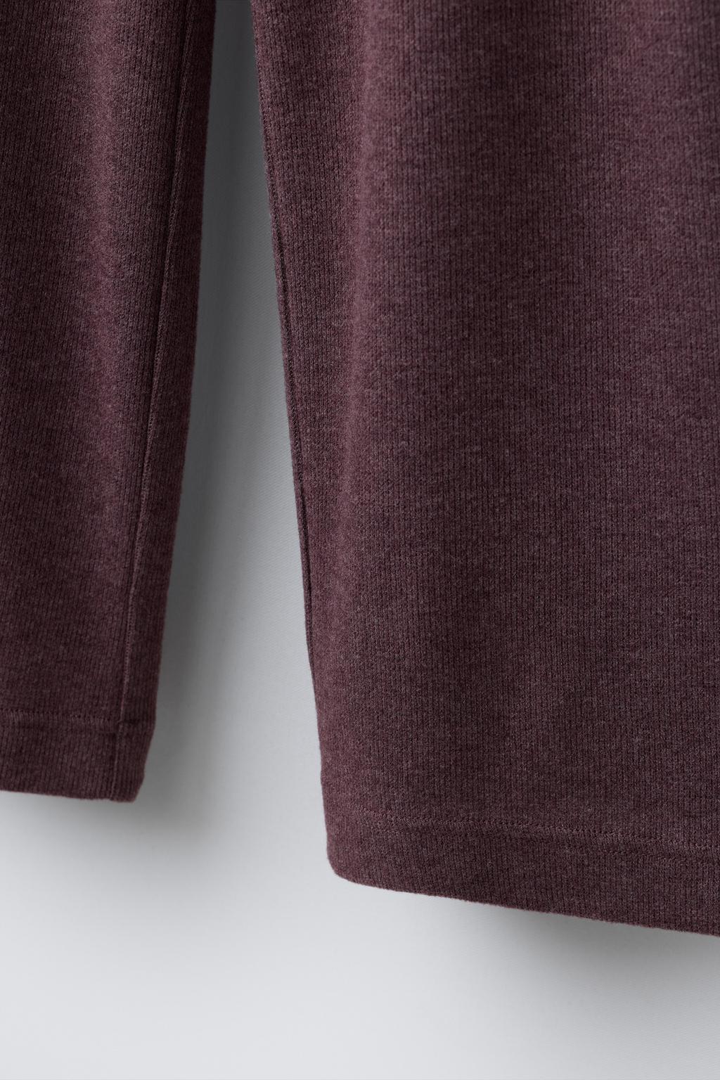 БРЮКИ WIDE LEG ИЗ МЯГКОЙ ТКАНИ