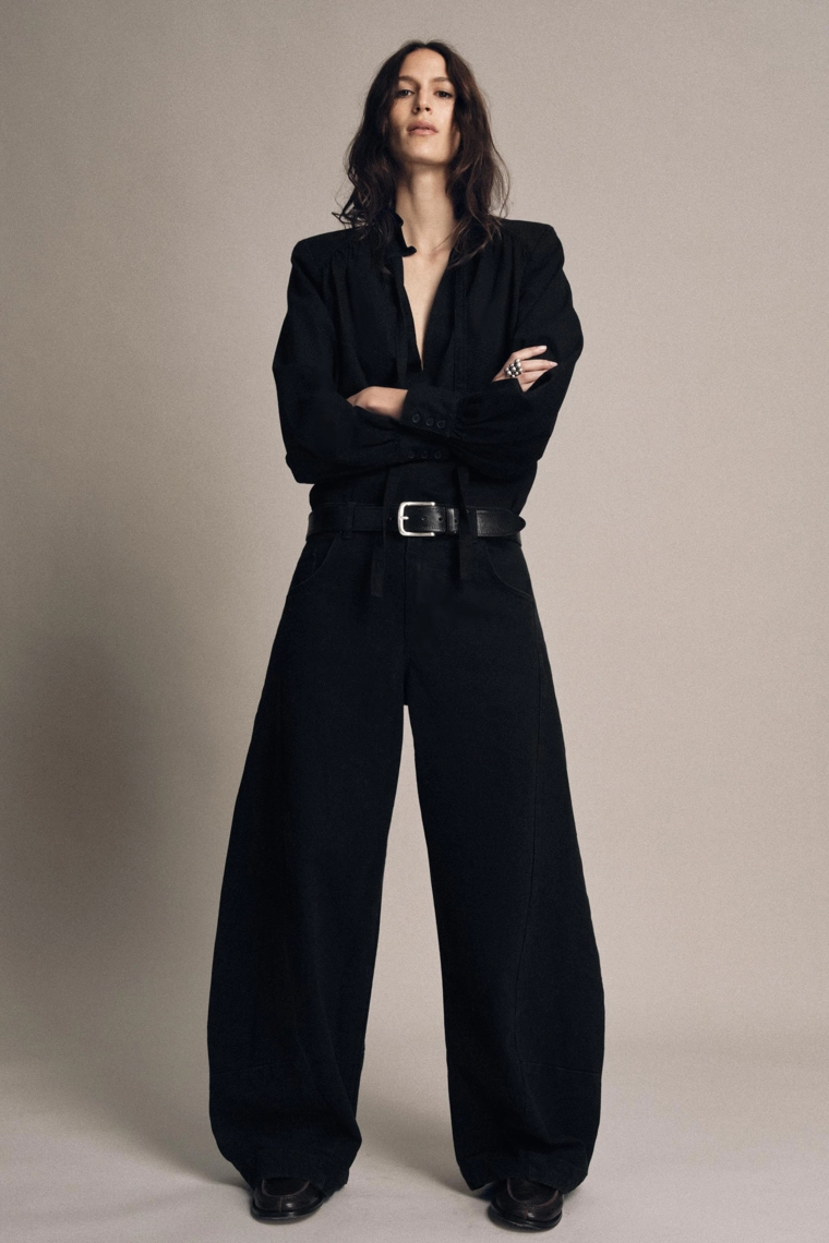 Джинсовая рубашка с напульсниками коллекции zw