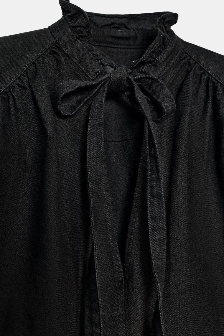 Джинсовая рубашка с напульсниками коллекции zw