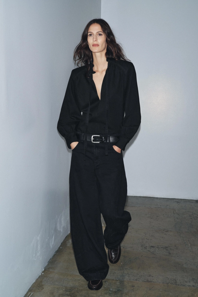 Джинсовая рубашка с напульсниками коллекции zw