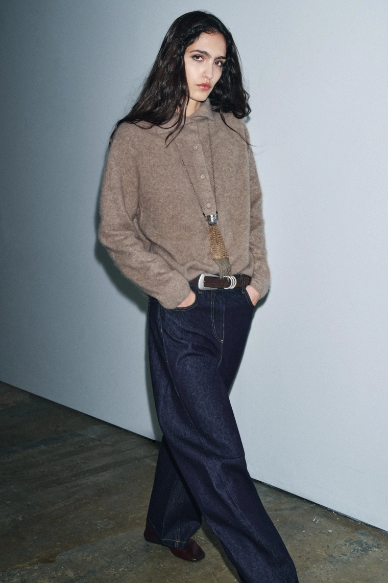 Пиджак с высоким воротником из 100% шерсти