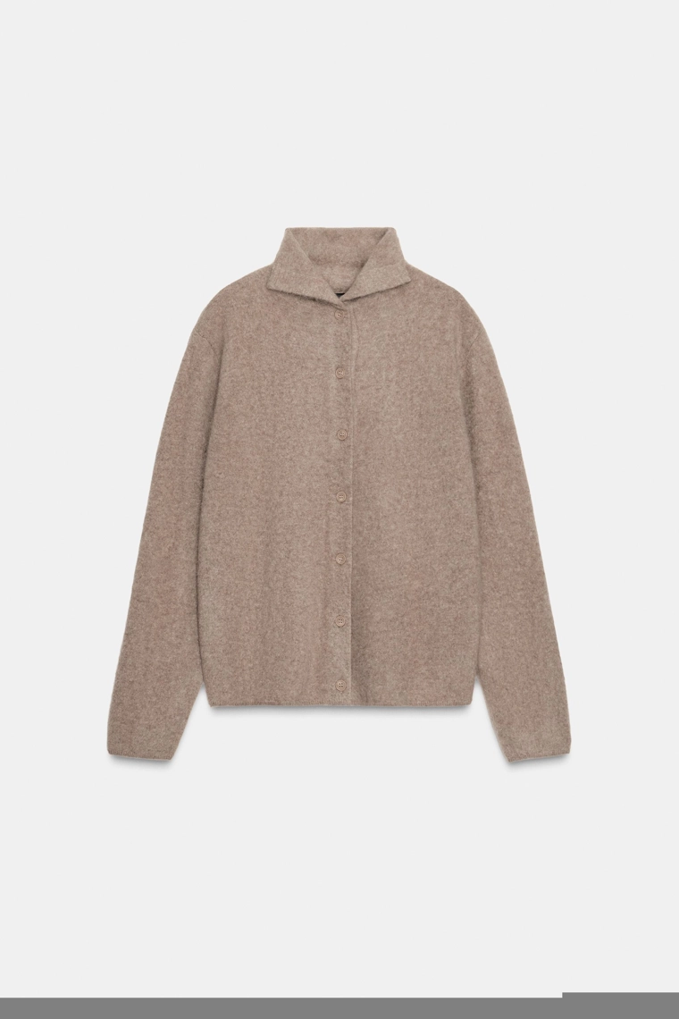 Пиджак с высоким воротником из 100% шерсти