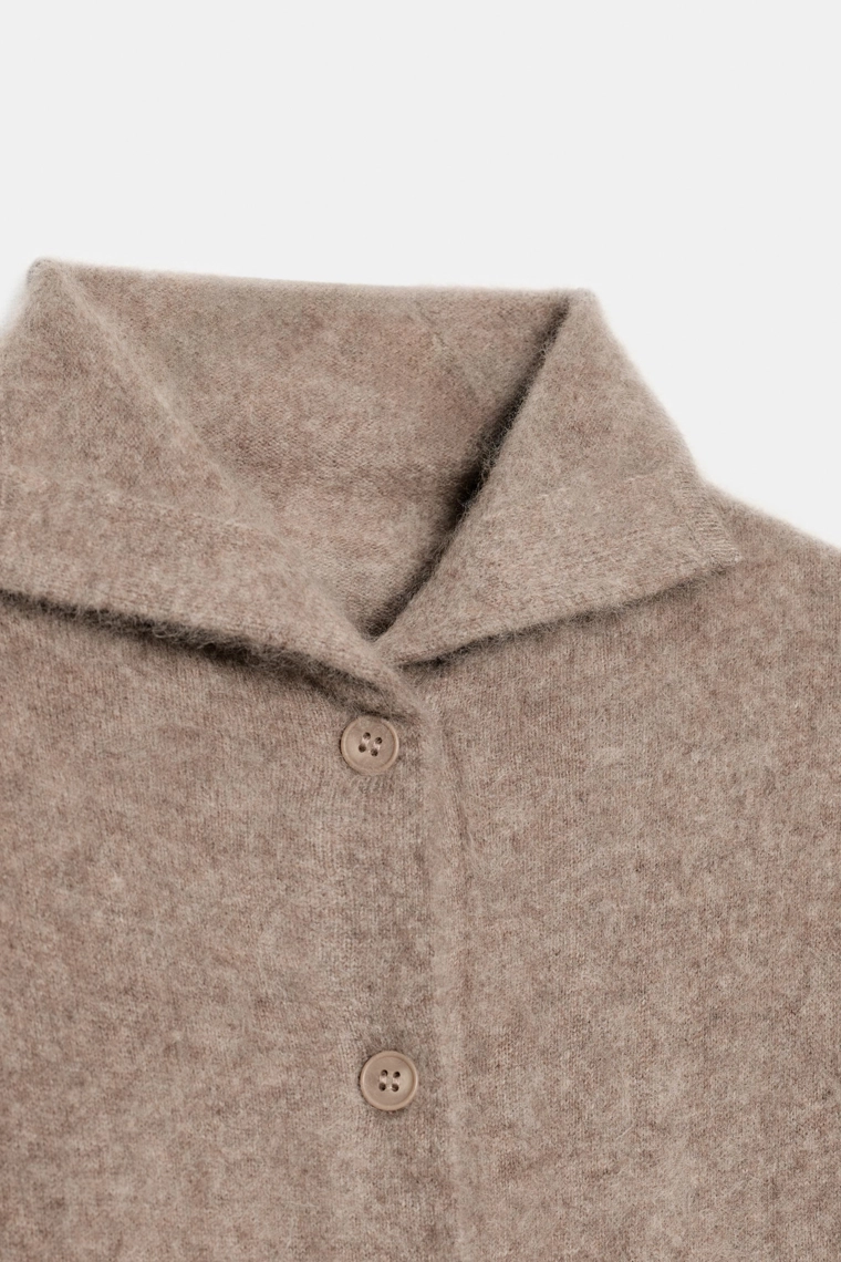 Пиджак с высоким воротником из 100% шерсти