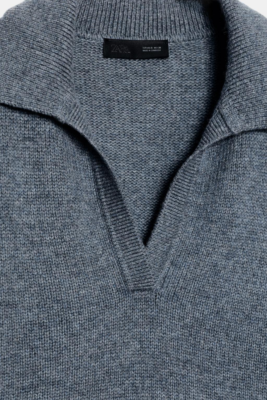 СВИТЕР ПОЛО ИЗ ШЕРСТИ И КАШЕМИРА