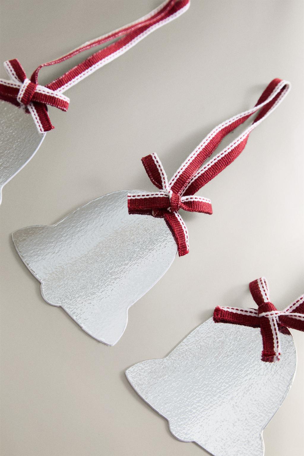 Набор бирок для подарков в форме колокольчиков на рождество (набор из 12 штук)