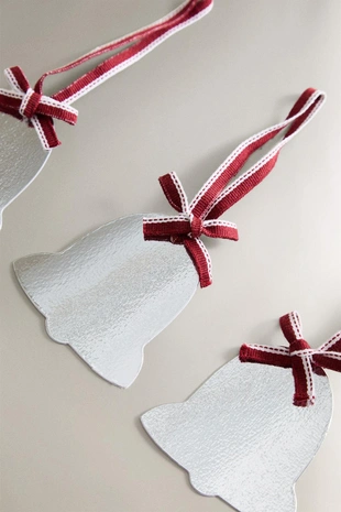 Набор бирок для подарков в форме колокольчиков на рождество (набор из 12 штук)- Заказать в России