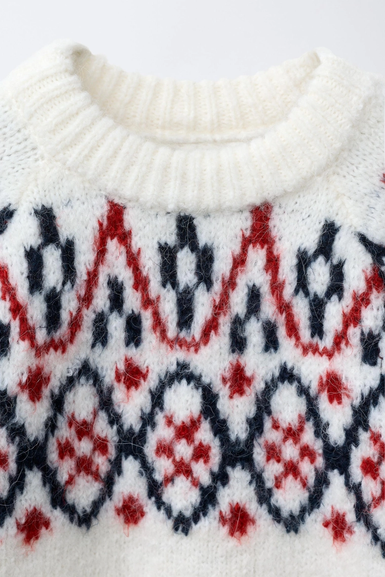 Джемпер с жаккардовым узором