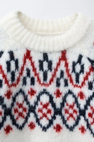 Жаккардовый свитер из смесовой шерсти- Заказать в России