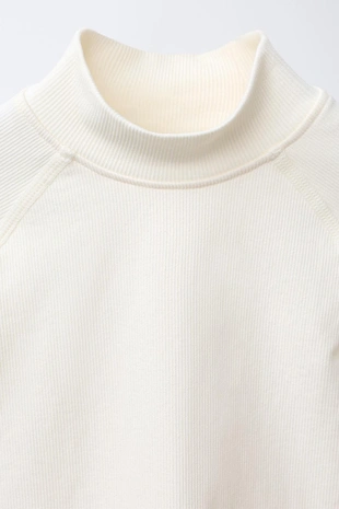Ecru | 8054/558/712 - Zara Термофутболка в рубчик с рельефной надписью