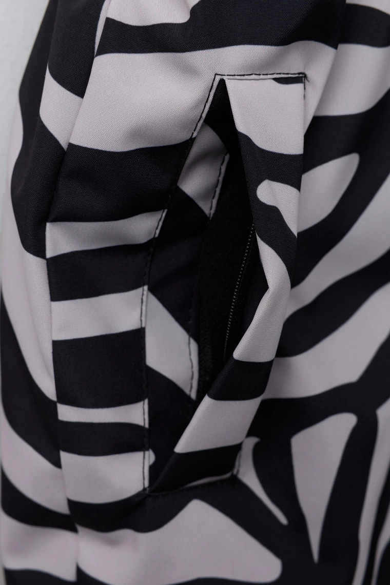 Длинные комбинезоны с зебровым принтом, водонепроницаемые и ветрозащитные