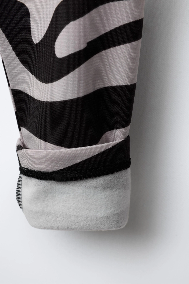 Леггинсы воздухообменные в полоску зебры