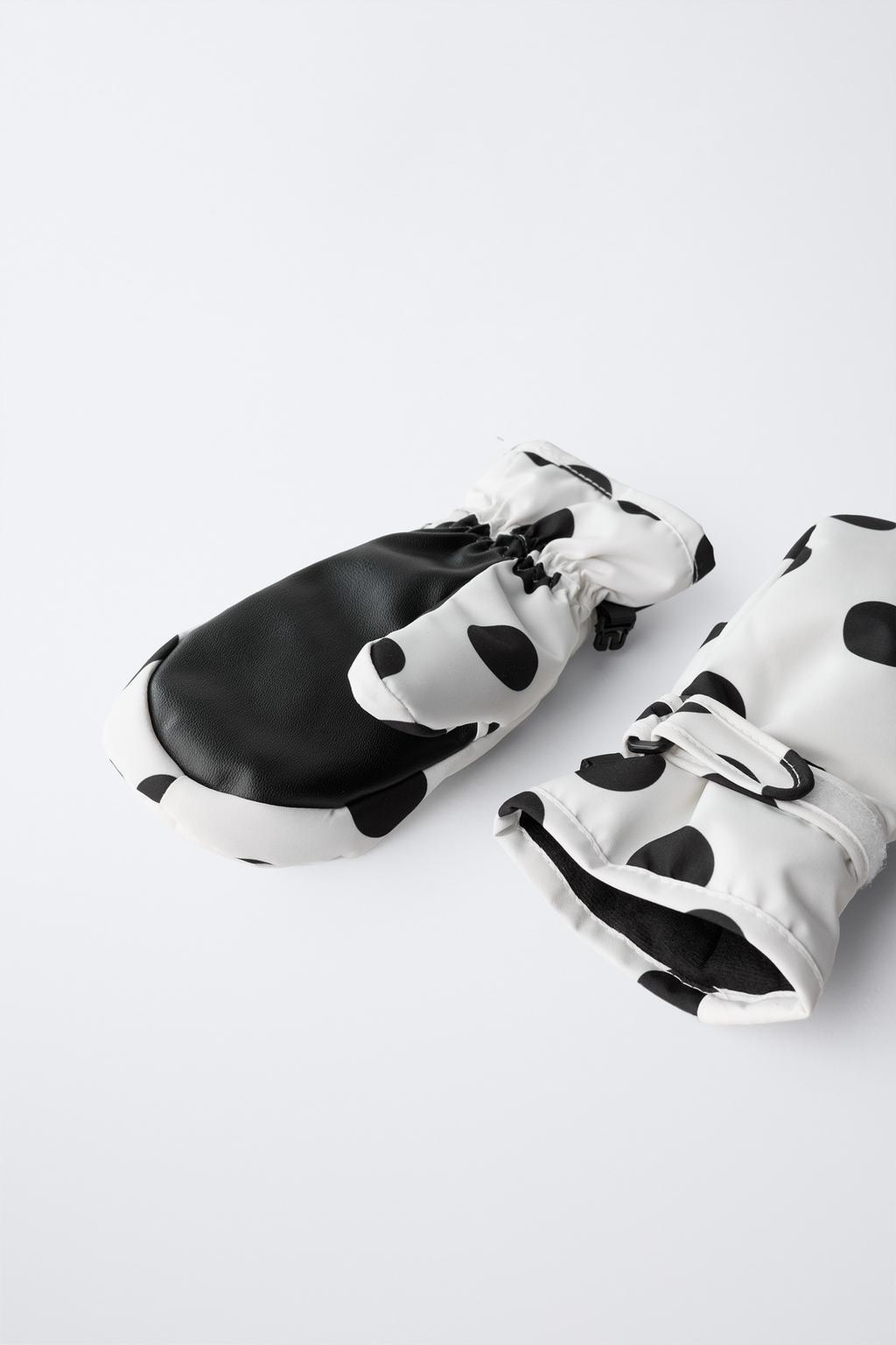 НЕЙЛОНОВЫЕ ВЕТРОЗАЩИТНЫЕ ВАРЕЖКИ В ГОРОШЕК