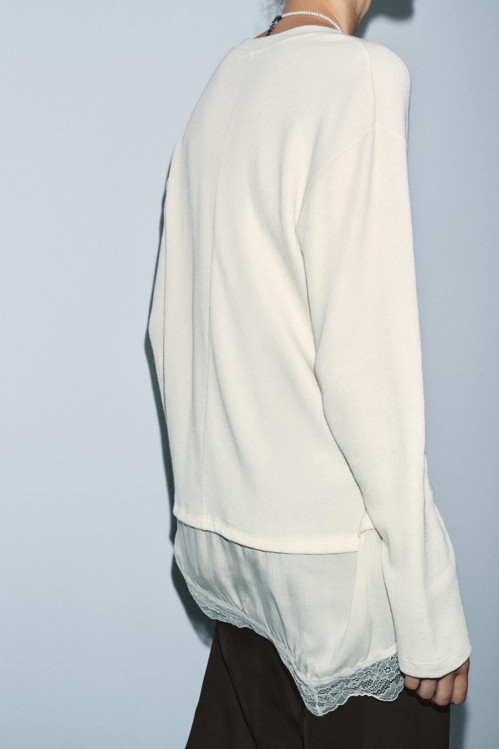 КОМБИНИРОВАННЫЙ ТОП С КРУЖЕВОМ