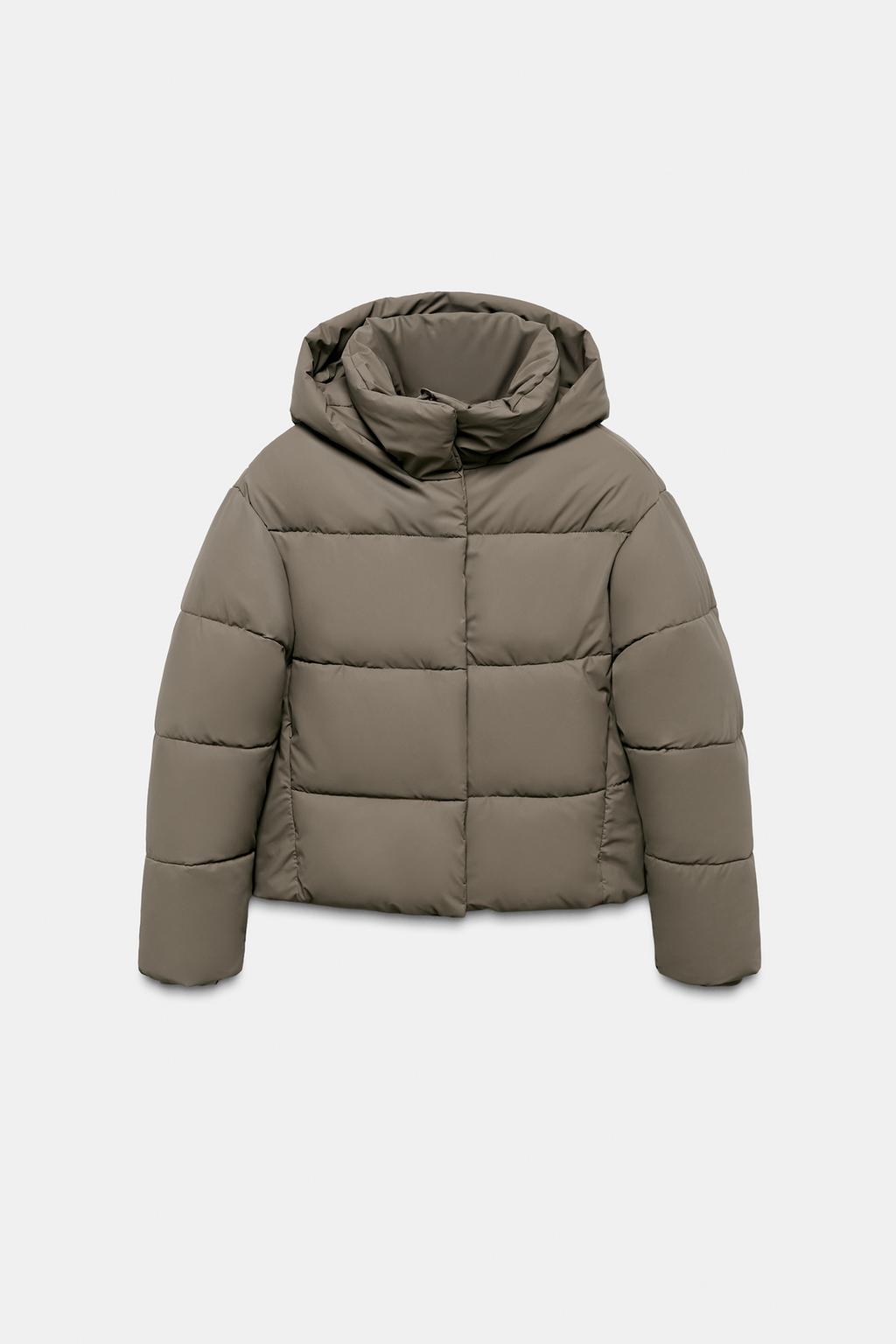 КОРОТКИЙ ПУХОВИК WINDPROOF ИЗ ПРОРЕЗИНЕННОЙ ТКАНИ