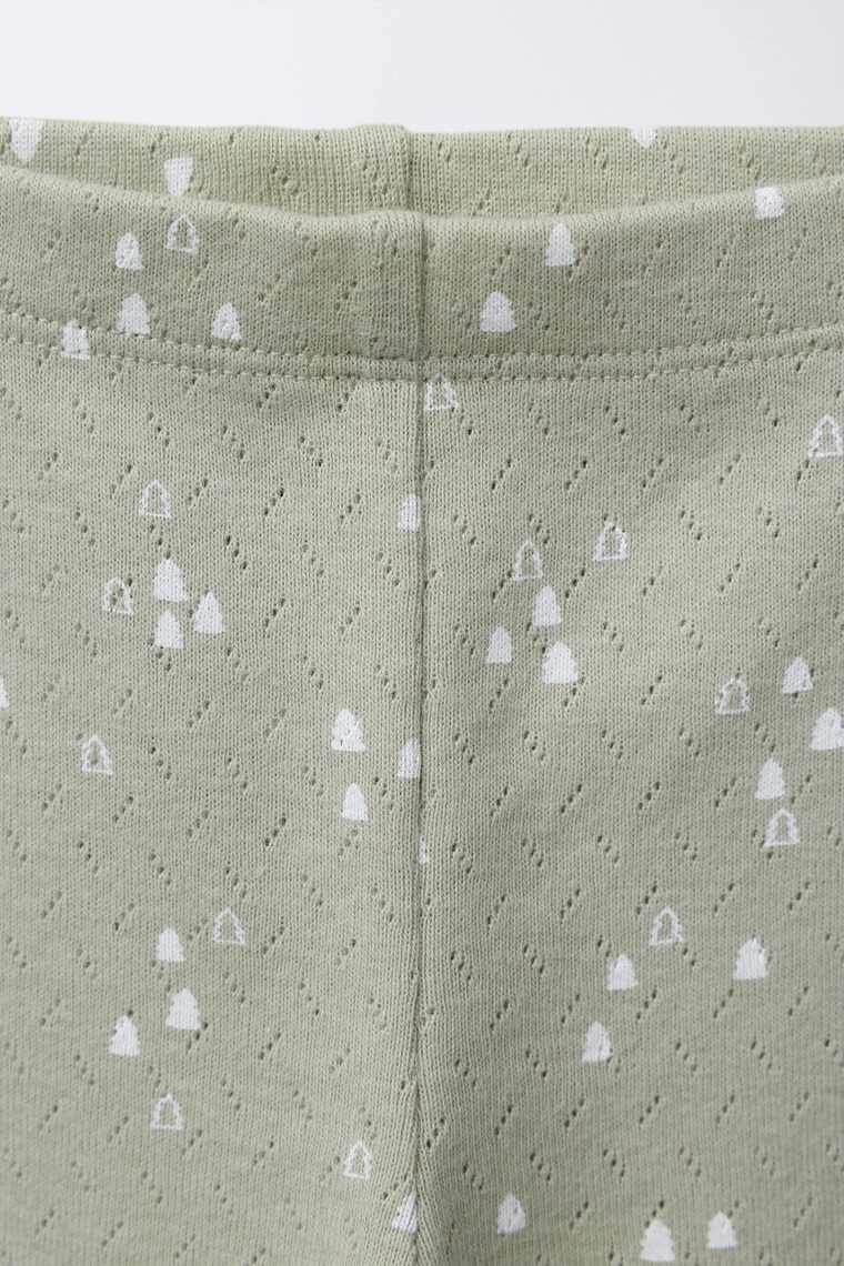 Комплект боди и леггинсов с принтом деревьев