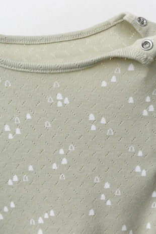 Light green | 4174/749/526 - Zara Комплект из боди и легинсов с принтом «деревья»