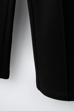 Брюки WIDE LEG из трикотажа «пунто рома»- Заказать в России