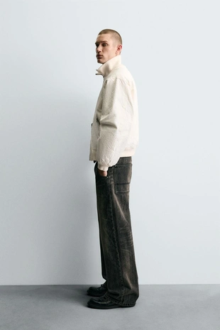 Бомбер с эффектом мятости- Заказать в России