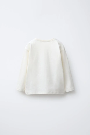 Футболка с акварельным принтом и бантом- Заказать в России