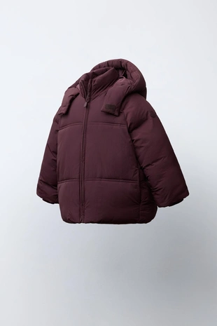 Стеганое пальто с капюшоном WATER REPELLENT