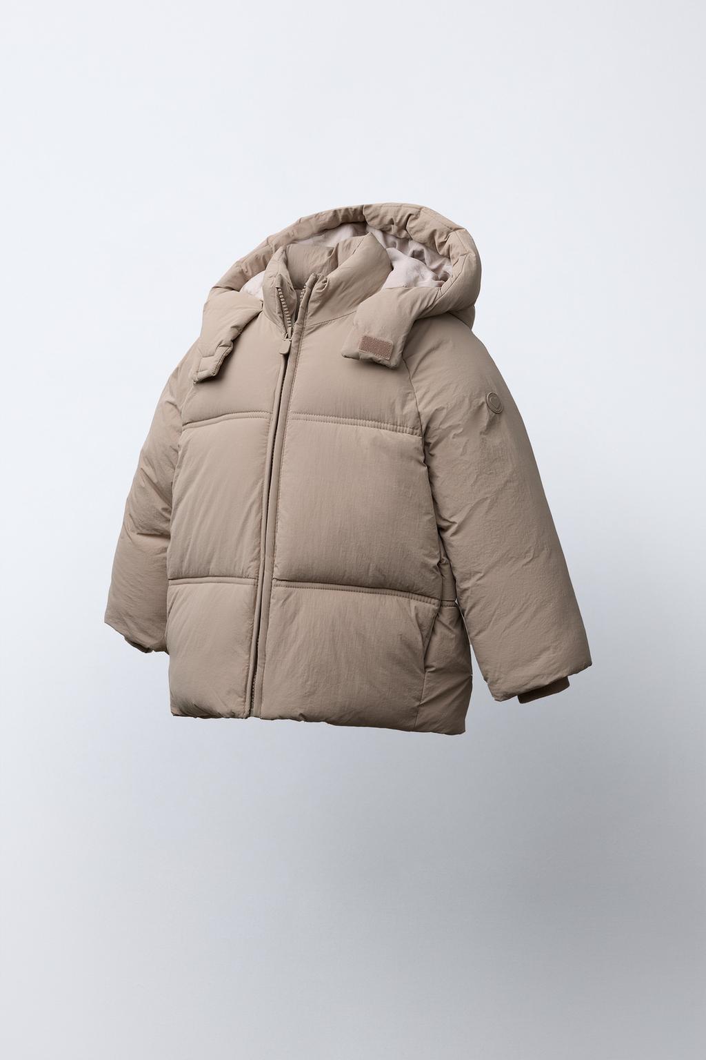 СТЕГАНОЕ ПАЛЬТО С КАПЮШОНОМ WATER REPELLENT