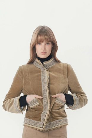 Бархатная куртка — THE ITEM ZARA WOMAN- Заказать в России