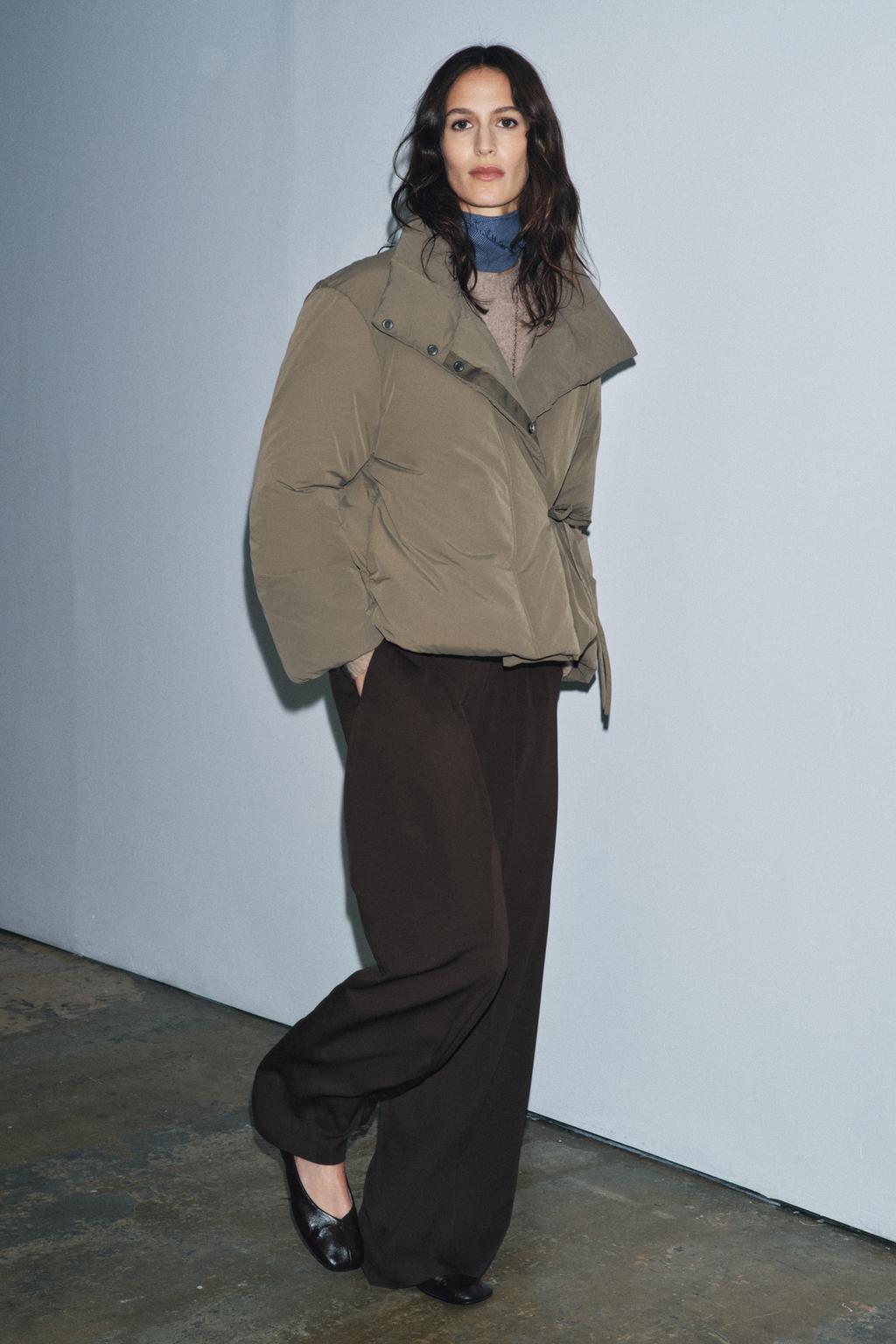 СТЕГАНАЯ КУРТКА С ЗАВЯЗКАМИ — ZW COLLECTION