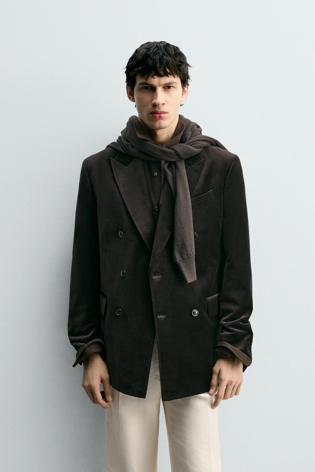 БАРХАТНЫЙ БЛЕЙЗЕР REGULAR FIT