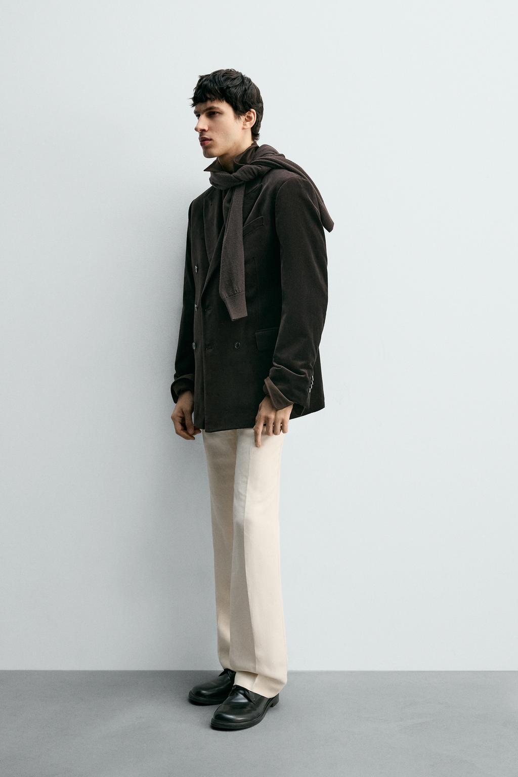 БАРХАТНЫЙ БЛЕЙЗЕР REGULAR FIT