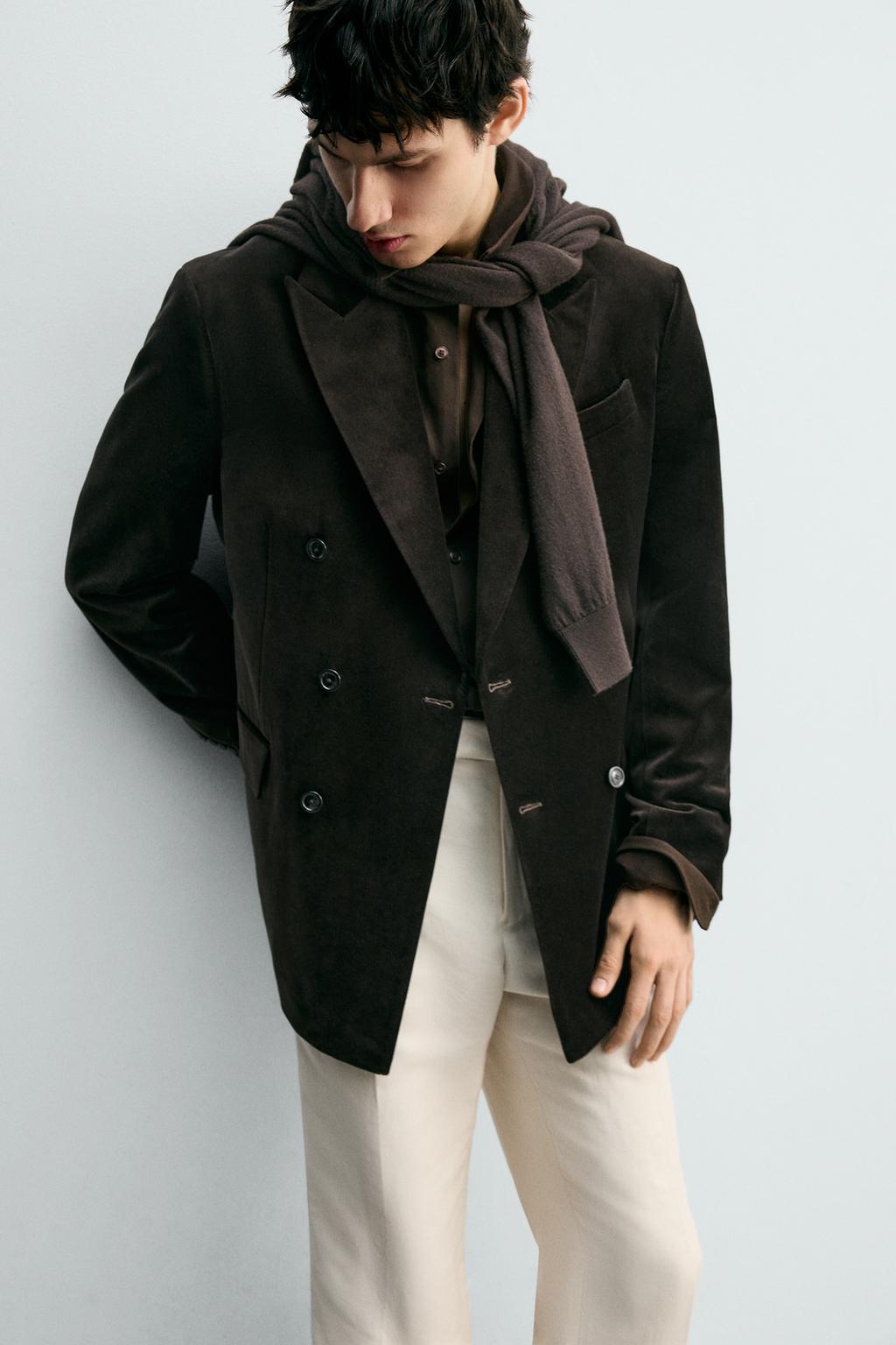 БАРХАТНЫЙ БЛЕЙЗЕР REGULAR FIT