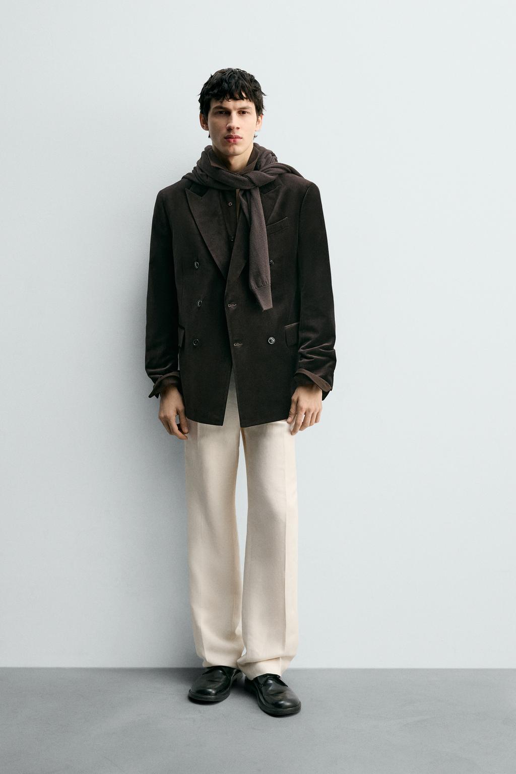 БАРХАТНЫЙ БЛЕЙЗЕР REGULAR FIT