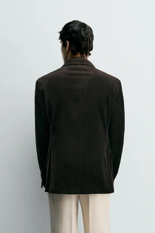 Бархатный блейзер REGULAR FIT- Заказать в России