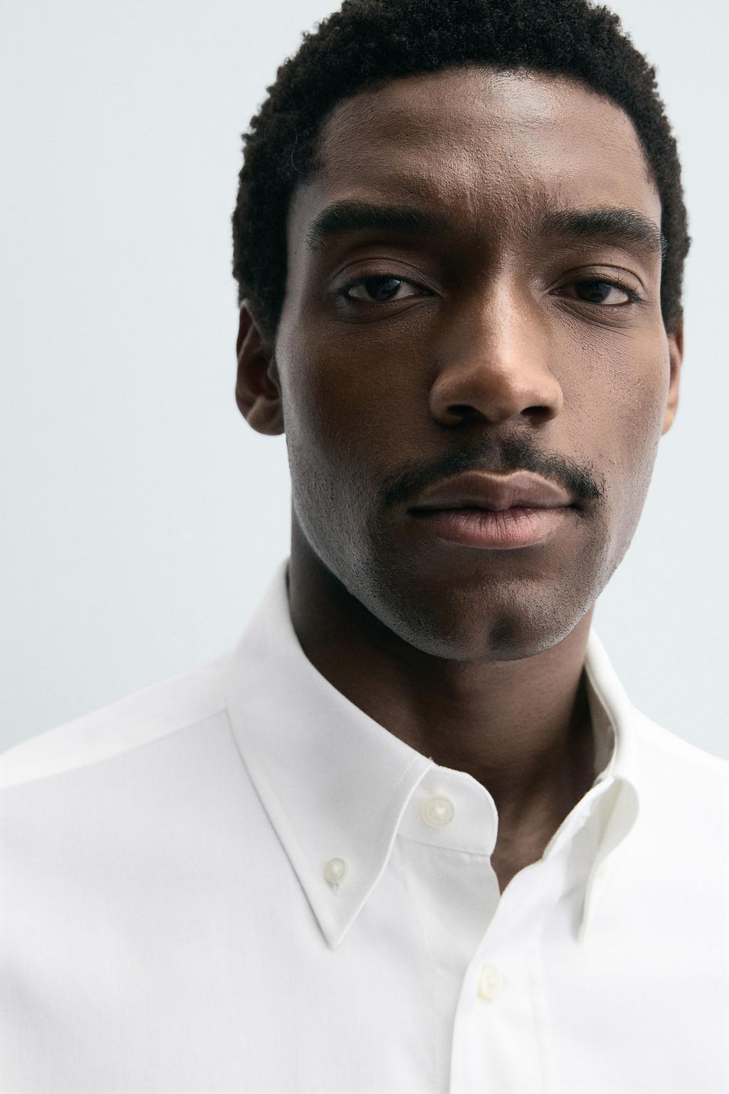 РУБАШКА КЛАССИЧЕСКОГО КРОЯ ИЗ РЕЛЬЕФНОЙ ТКАНИ