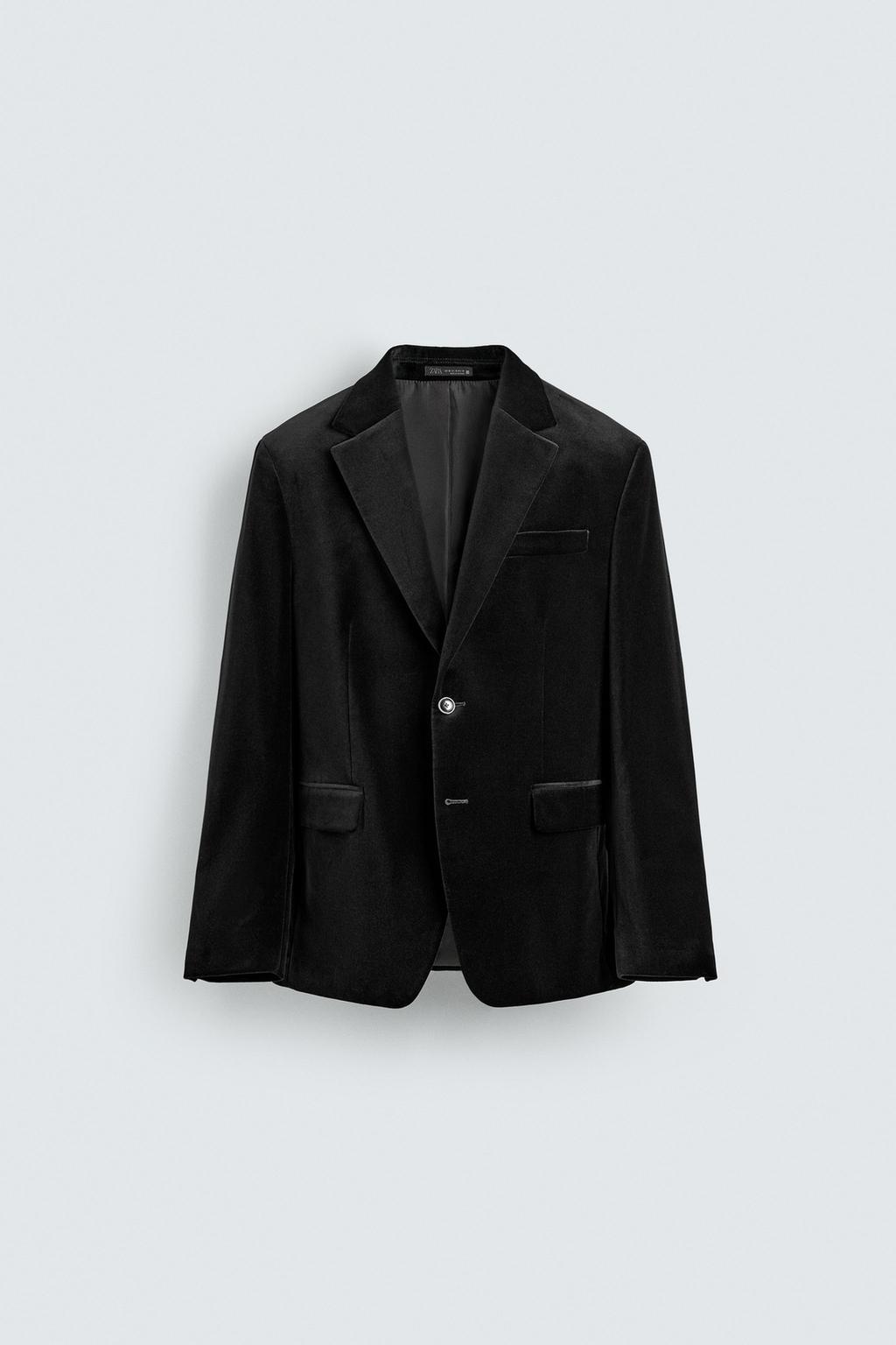 БАРХАТНЫЙ БЛЕЙЗЕР REGULAR FIT