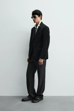 Бархатный блейзер REGULAR FIT- Заказать в России