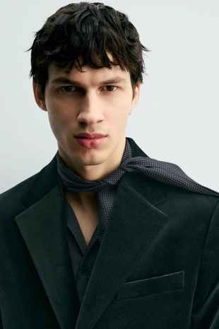 Бархатный блейзер REGULAR FIT- Заказать в России