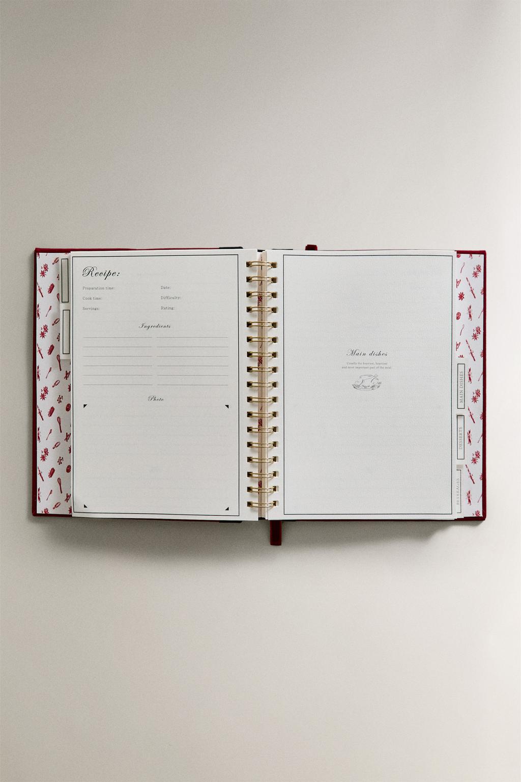 Блокнот для рецептов на рождество