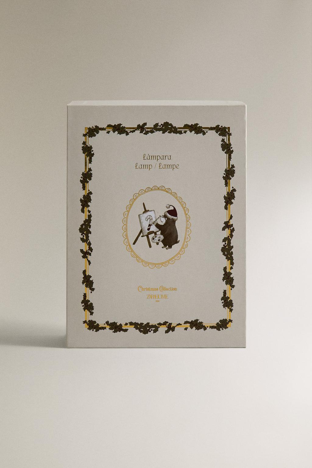 Ночник история искусства в форме книги на рождественскую ночь