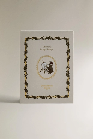 Ночник история искусства в форме книги на рождественскую ночь- Заказать в России