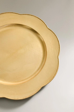 Рождественский сервизный тарелка с волновым краем- Заказать в России