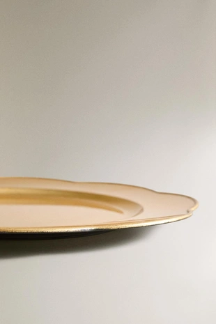 Рождественский сервизный тарелка с волновым краем- Заказать в России