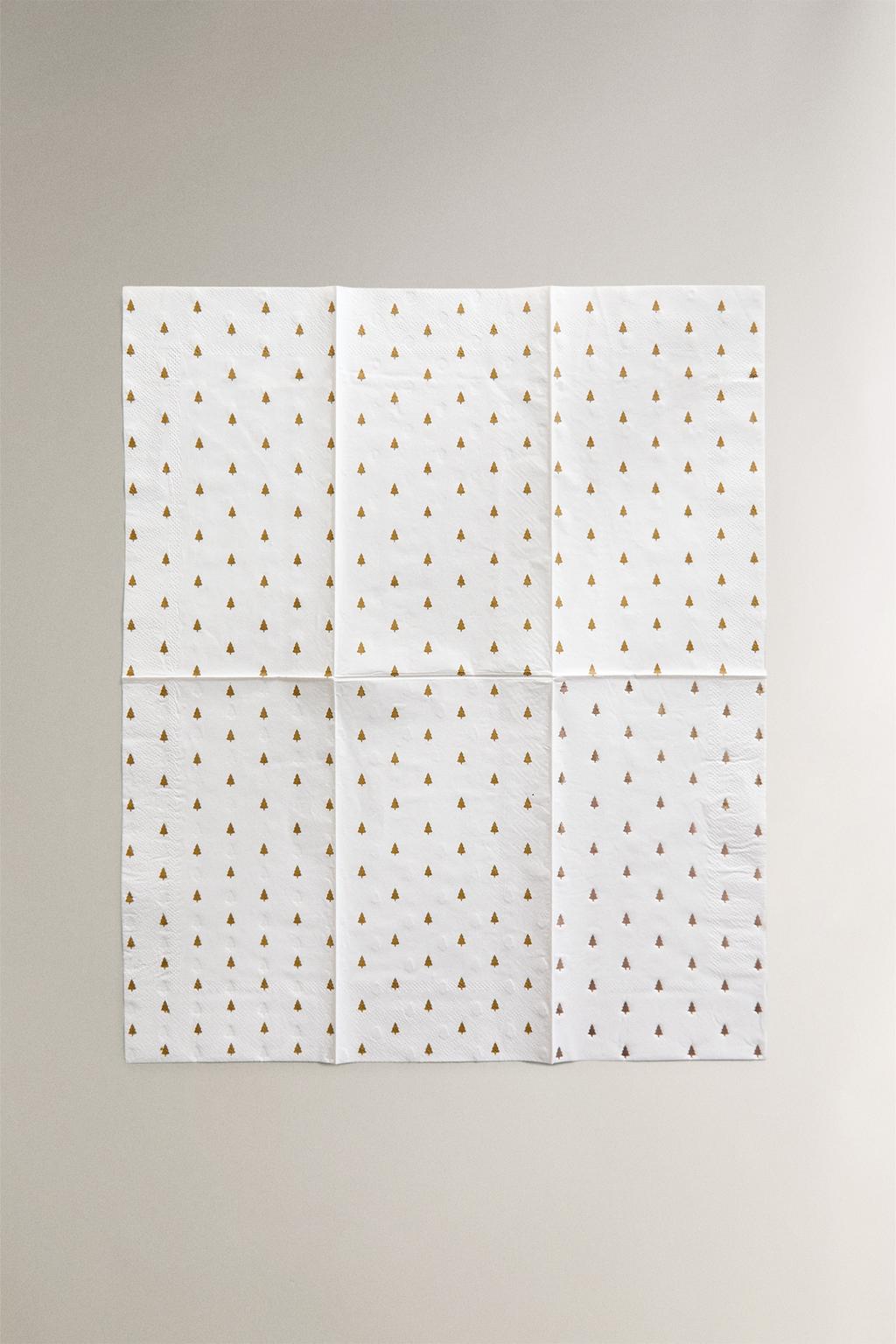 Набор бумажных салфеток с блестящими рождественскими мотивами (набор из 30)