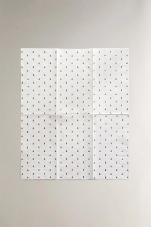 Набор бумажных салфеток с блестящими рождественскими мотивами (набор из 30)- Заказать в России