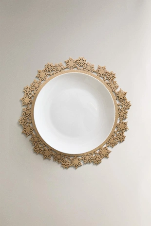 Блестящий плед-подставка со снежинкой на рождество- Заказать в России