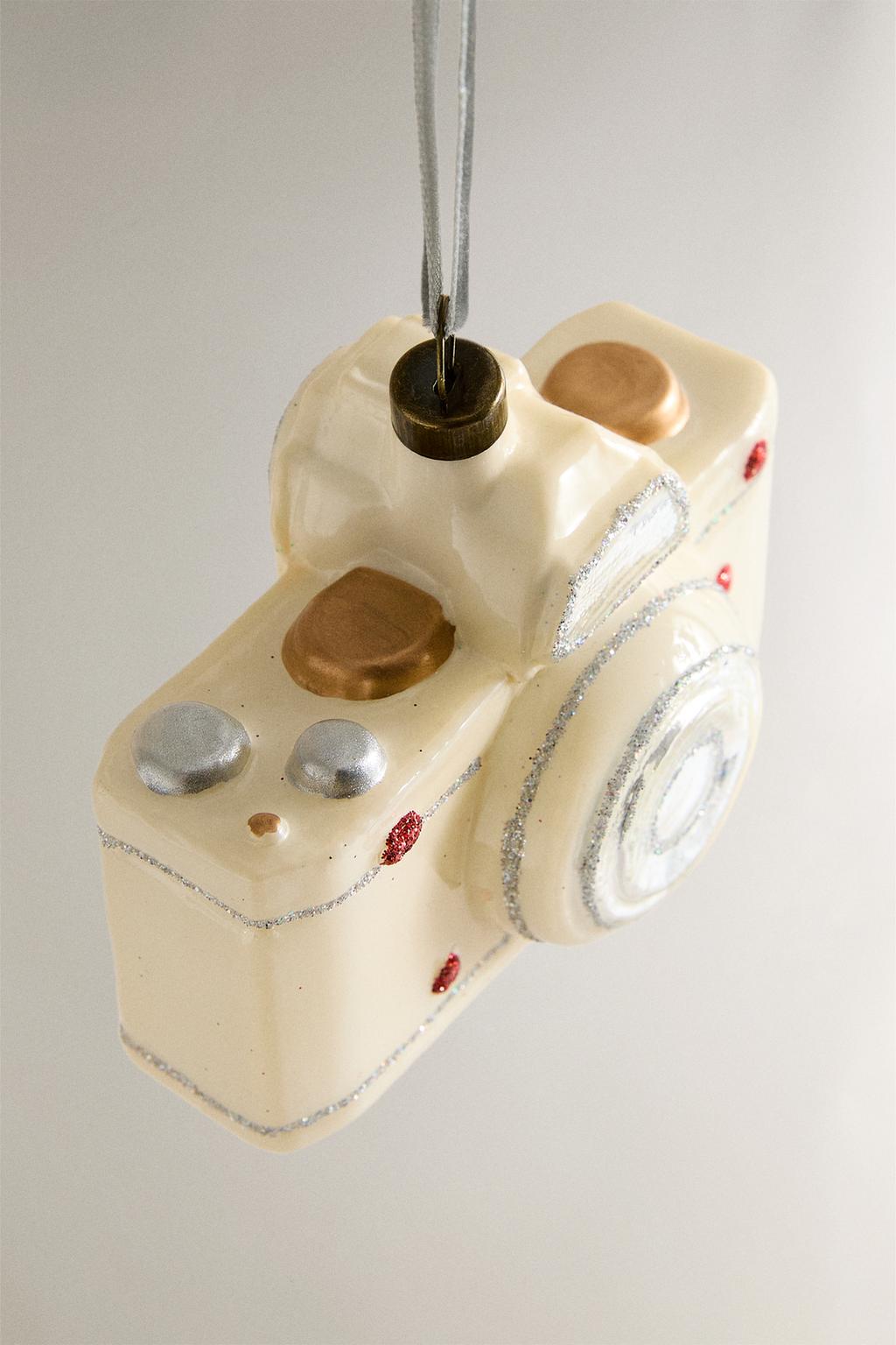 Рождественская елочная игрушка в виде камеры